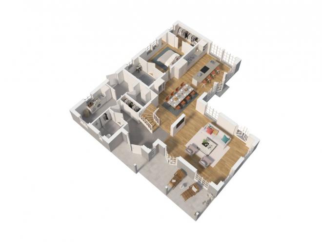 Ängsbacken Grundriss 3D