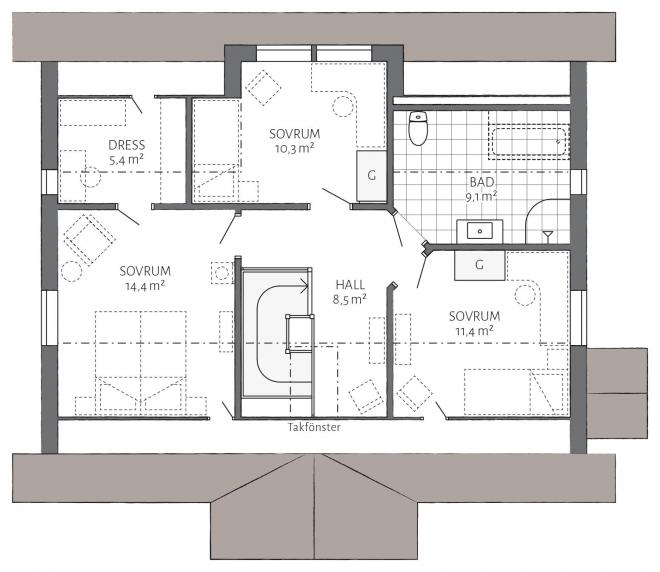 Knutstorp Grundriss 2D