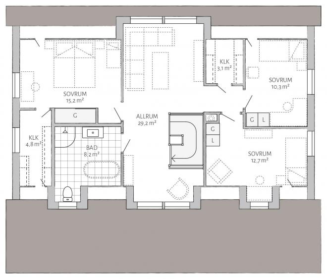 Rosenfors Grundriss 2D