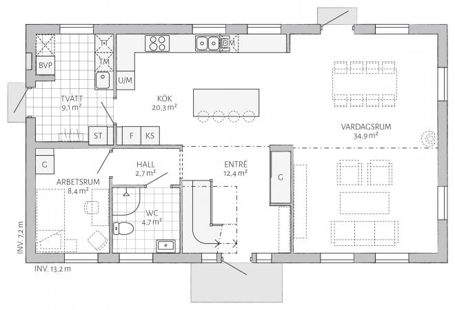 Skanör Grundriss 2D